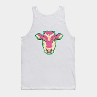 Strawberry cow symmetrical portrait style Tank Top